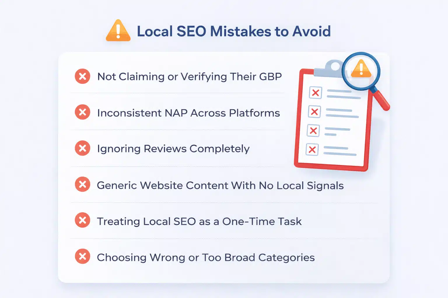 Common mistakes to avoid in local SEO